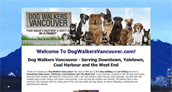 Desktop Screenshot of dogwalkersvancouver.com